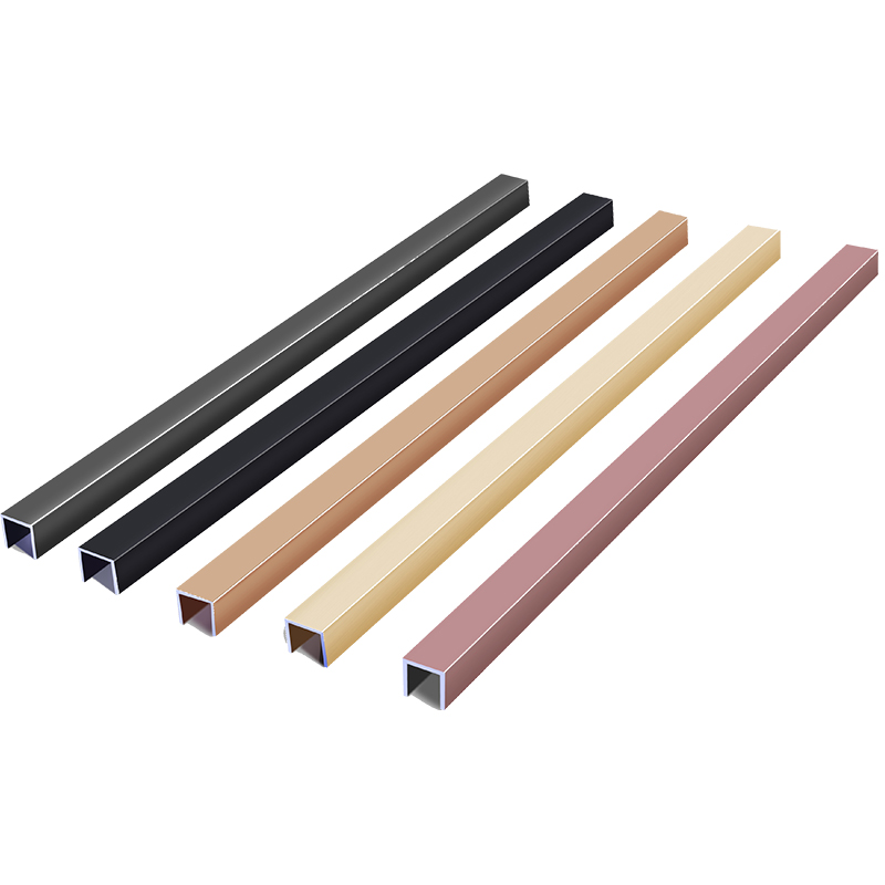 黑钛金不锈钢装饰条铝合金u型槽包边吊顶背景墙压条收边金属线条