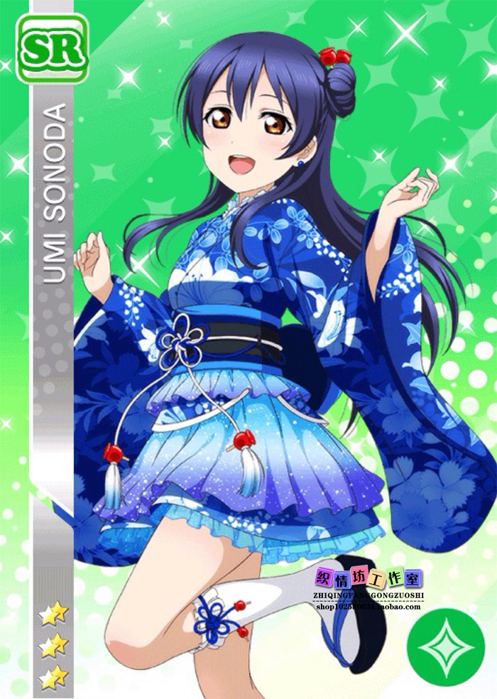 儿童系列lovelive夏祭浴衣觉醒园田海和服cos动漫cosplay女装