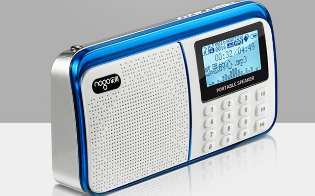 乐果r908r909q15迷你小音响便携式插卡音箱老人收音机mp3儿童播放