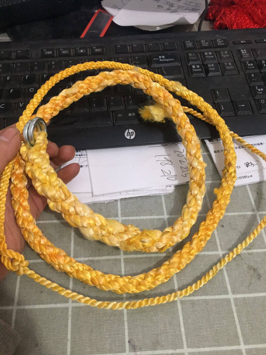 6股手工鞭头迪尼麻玛莲朵麒麟螺母响鞭健身九节鞭