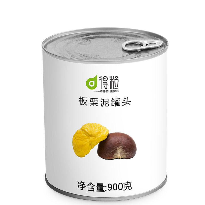板栗罐头得粒900克糖炒栗子颗粒喜茶厚乳奶茶水果罐头