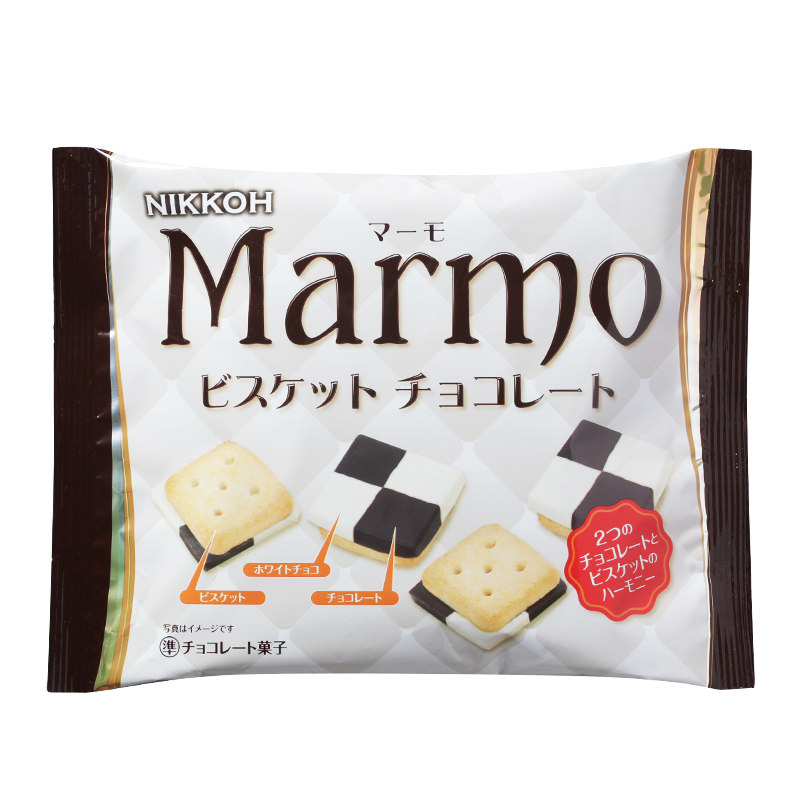 日本进口零食日幸杏仁黄油夹心巧克力芝士奶茶饼干巧克力