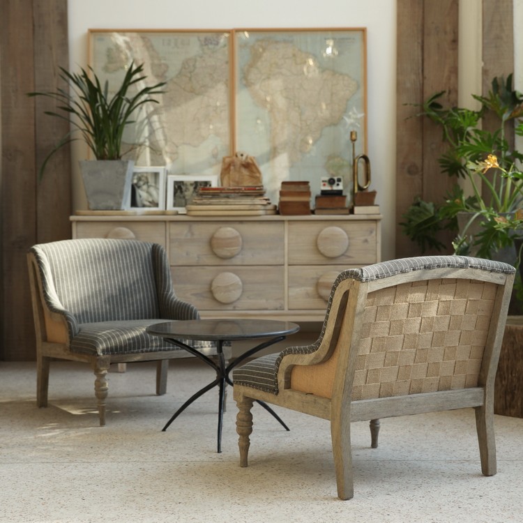 法式侘寂风格家具单人休闲沙发中古复古vintage布艺沙发