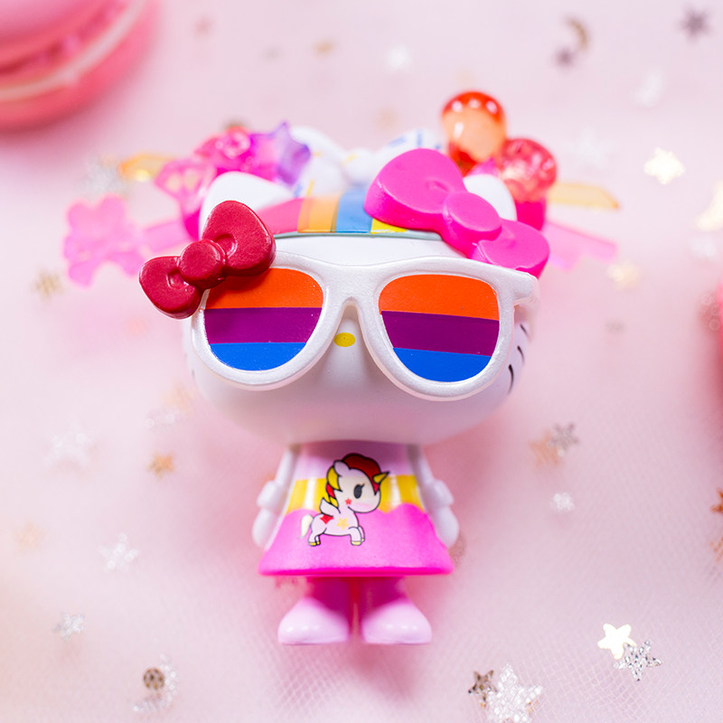 tokidokikitty小马盲盒hellokitty凯蒂猫合作独角兽联名手办潮玩盲盒