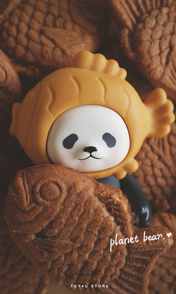 【toy4u】现货 planetbear panpan 鲷鱼烧 可爱熊猫手办潮玩公仔