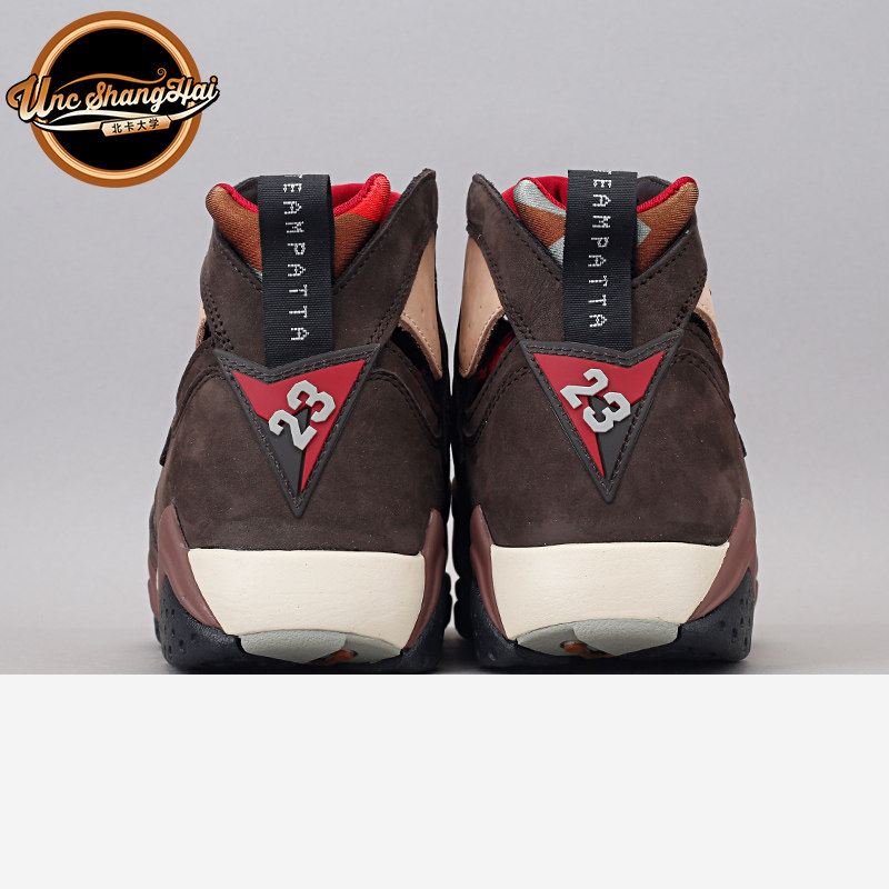 北卡大学airjordanpatta联名aj7荷兰涂鸦深棕篮球鞋