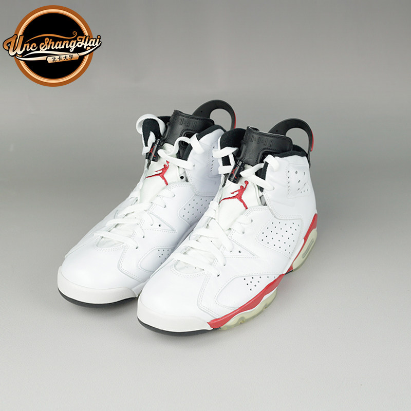 北卡大学airjordan6aj6樱木白红610版校园红384664102