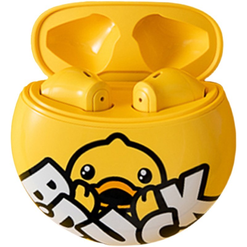 bduck小黄鸭k5无线蓝牙耳机半入双耳可爱苹果安卓蓝牙耳机