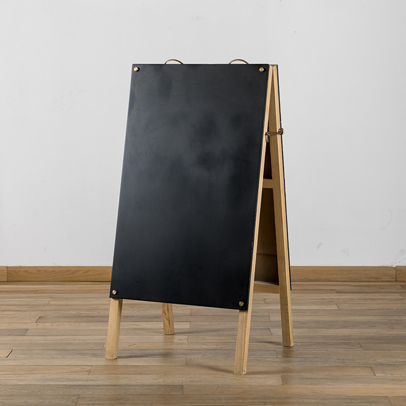 实木复古做旧手提小黑板支架架式咖啡店餐厅价目x展架