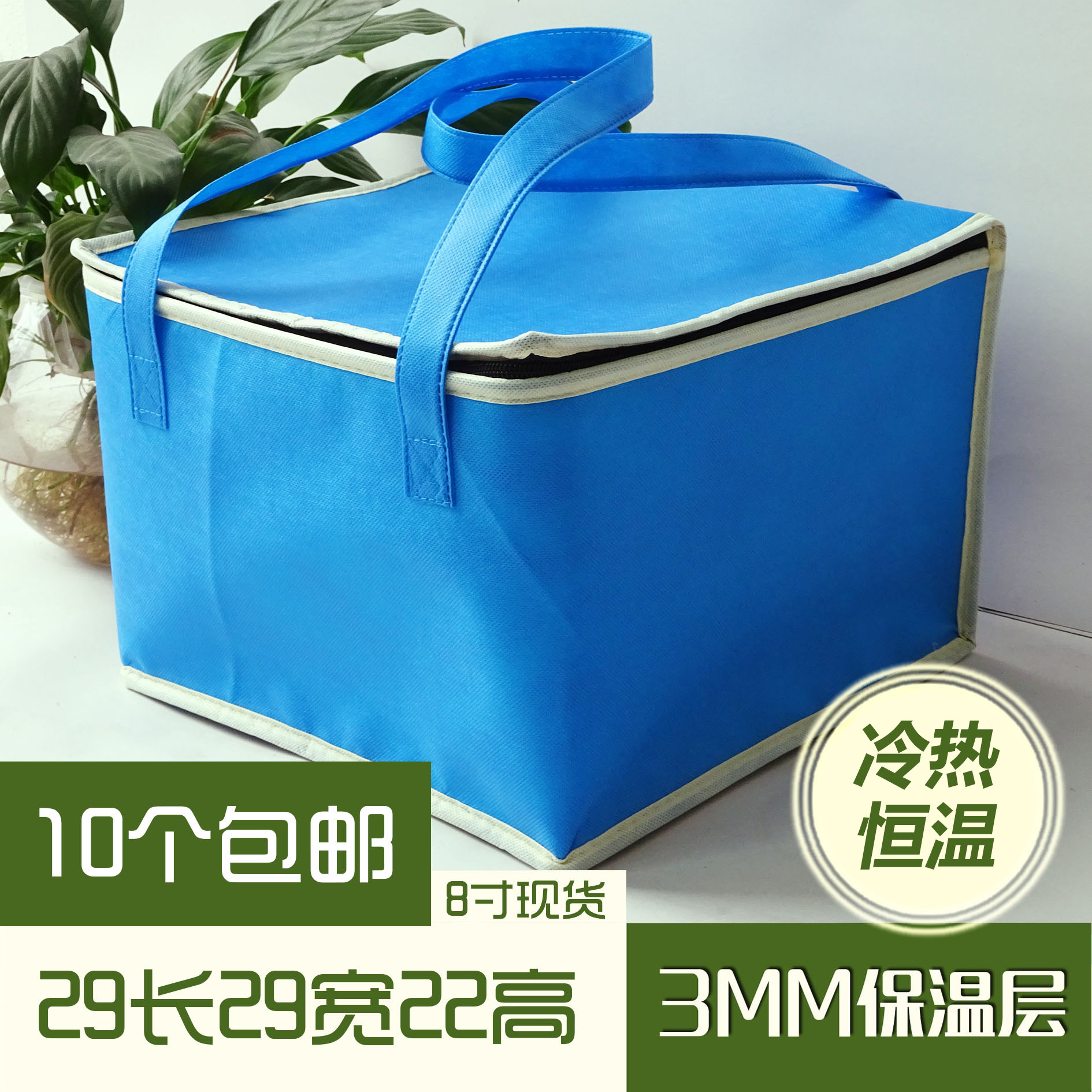 保温加高蛋糕快餐盒保冷袋外卖铝箔冷藏海鲜大闸蟹保温袋