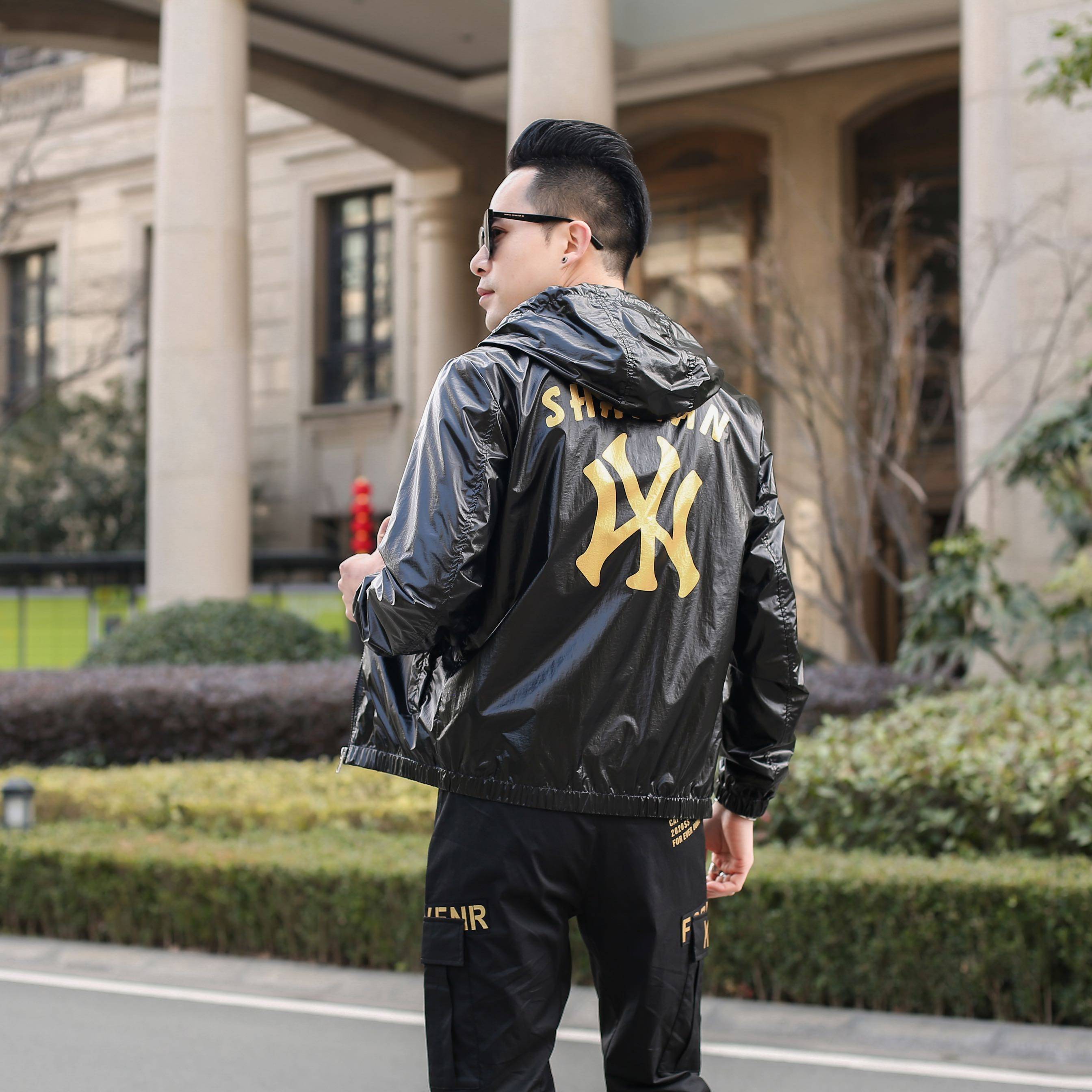 欧货男士休闲外套春季新款2020个性潮流男装夹克