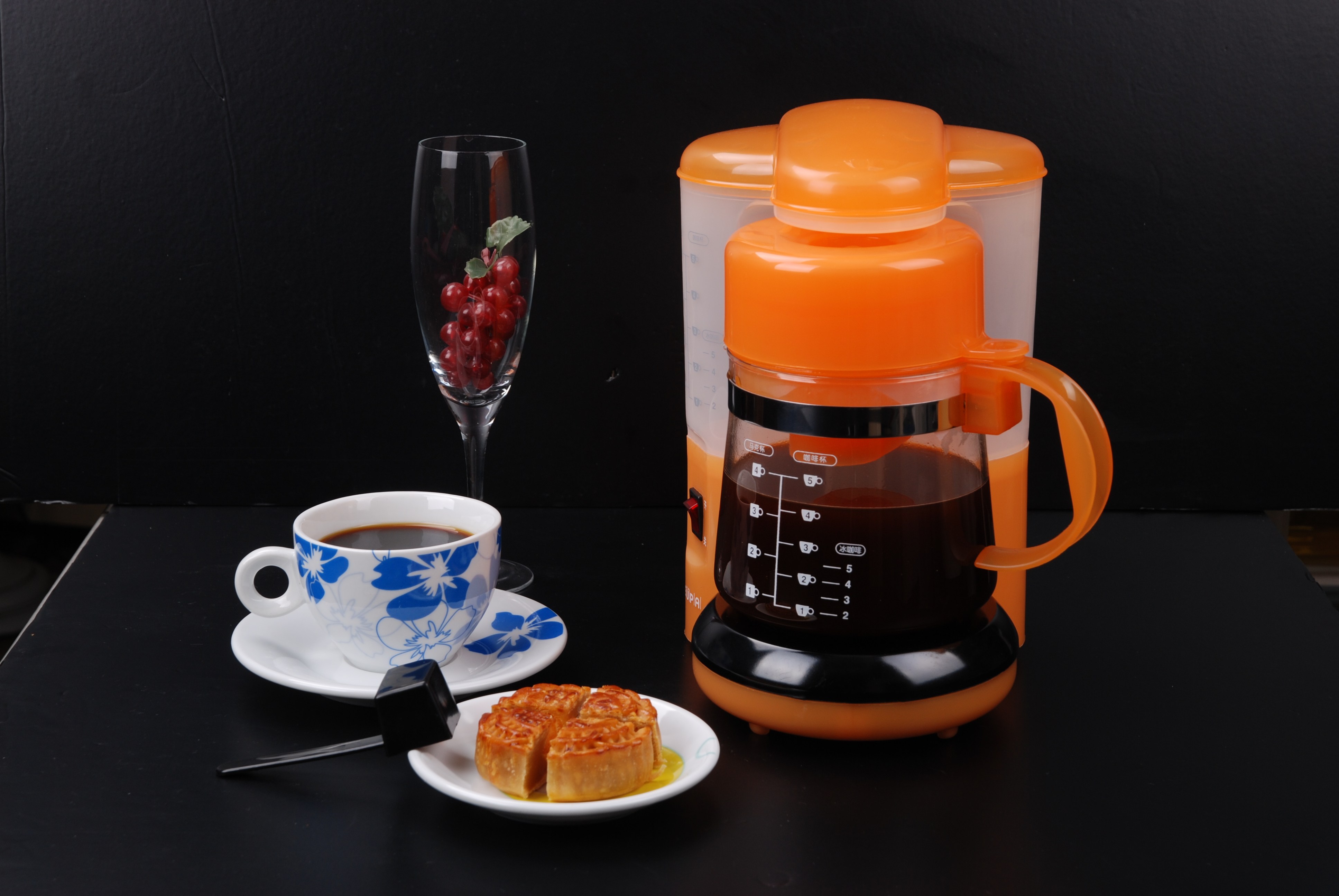 灿坤新款田园eupatsk191af手冲美式二合一咖啡电动咖啡机