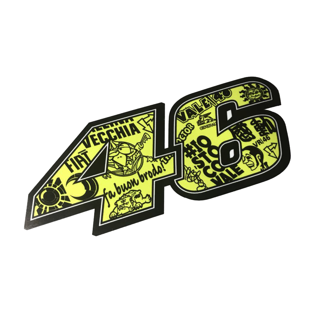 车贴罗西小飞侠46号摩托摩托车赞助商滑雪板滑板箱贴汽车装饰贴