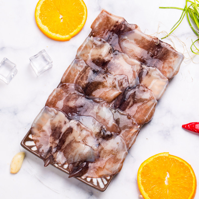 新鲜鱿鱼尾海鲜水产鲜活速冻鱿鱼新鲜冷冻尤鱼铁板烧烤火锅犹鱼