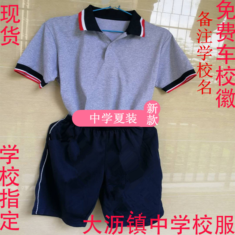 佛山市南海海区大沥镇初中海北中学校服夏装学生校服