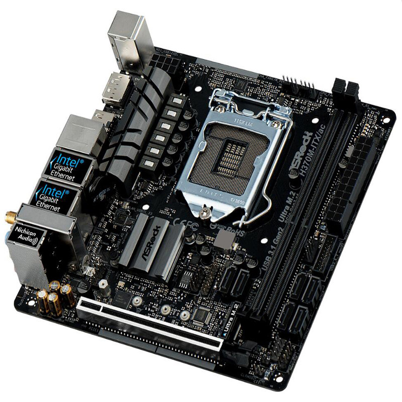 asrock/华擎科技 h370m-itx/ac 电脑迷你主板 17x17 可免费升级