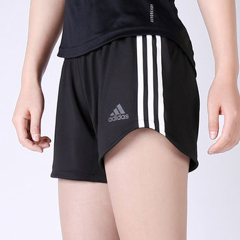 Adidas Adidas ສັ້ນແມ່ຍິງຮ້ອນການຝຶກອົບຮົມແລ່ນບາດເຈັບແລະ breathable ແທ້ຈິງກິລາກາງເກງຮ້ອນ FJ7201