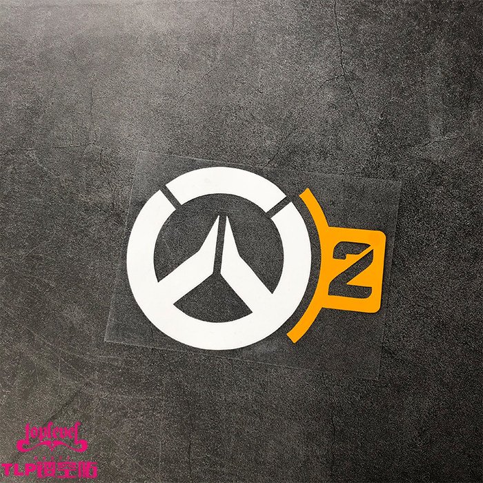 tlp镂空车贴 暴雪守望先锋ow2标志主机游戏笔记本行李箱防水贴纸