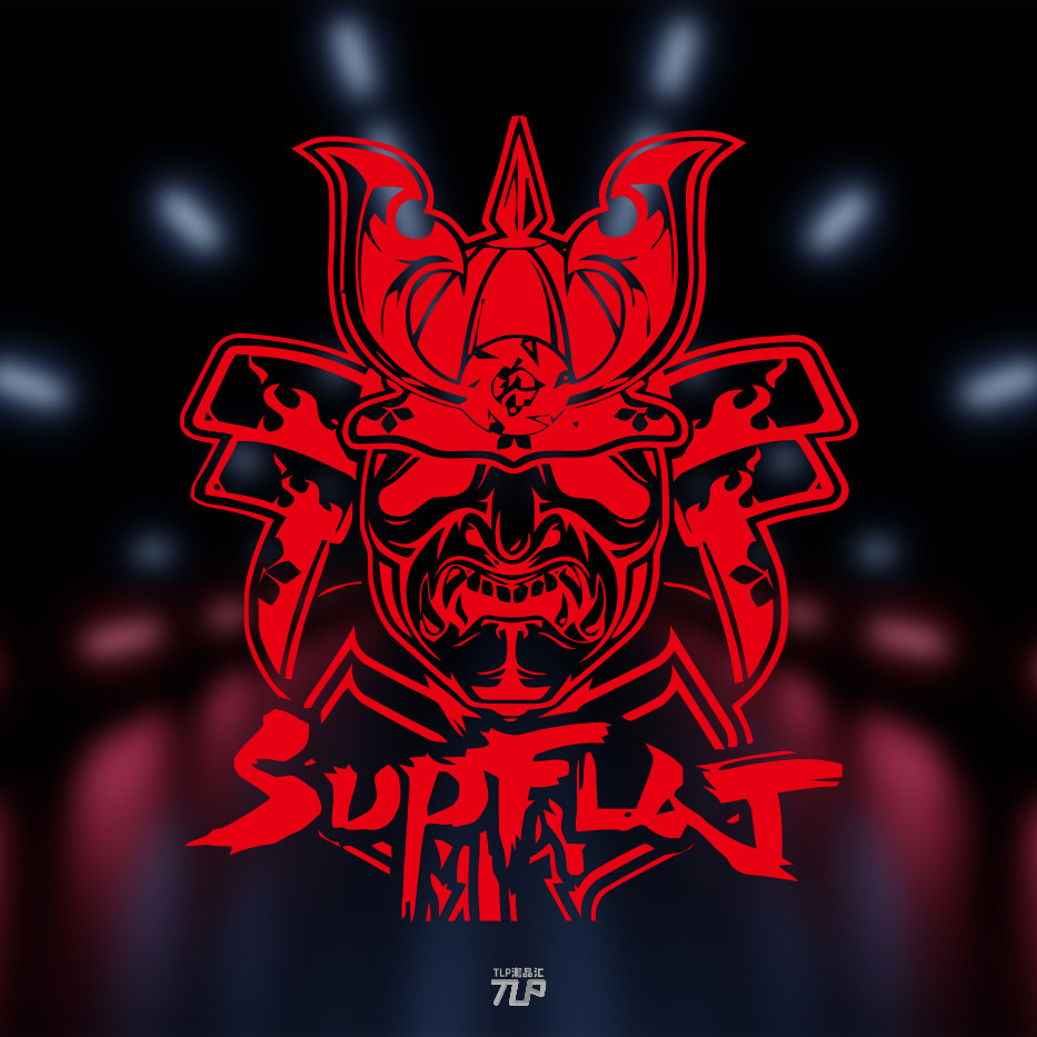 武士tlp镂空车贴日本hf改装墙贴行李箱笔记本汽车装饰贴