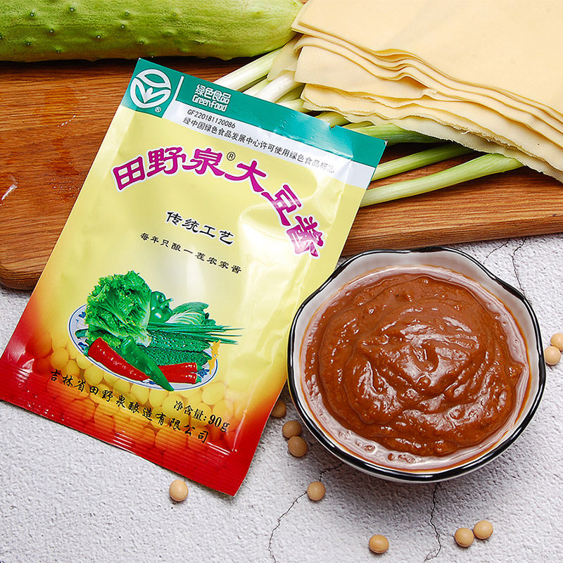 田野泉大豆酱东北吉林省长春生产官方臭大农家酱类调料