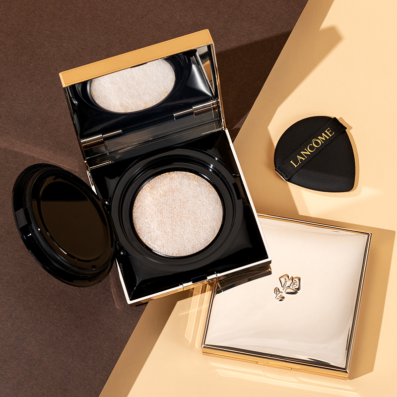 气垫菁纯兰蔻粉底液养肤遮瑕13g全新方盒小金粉底液