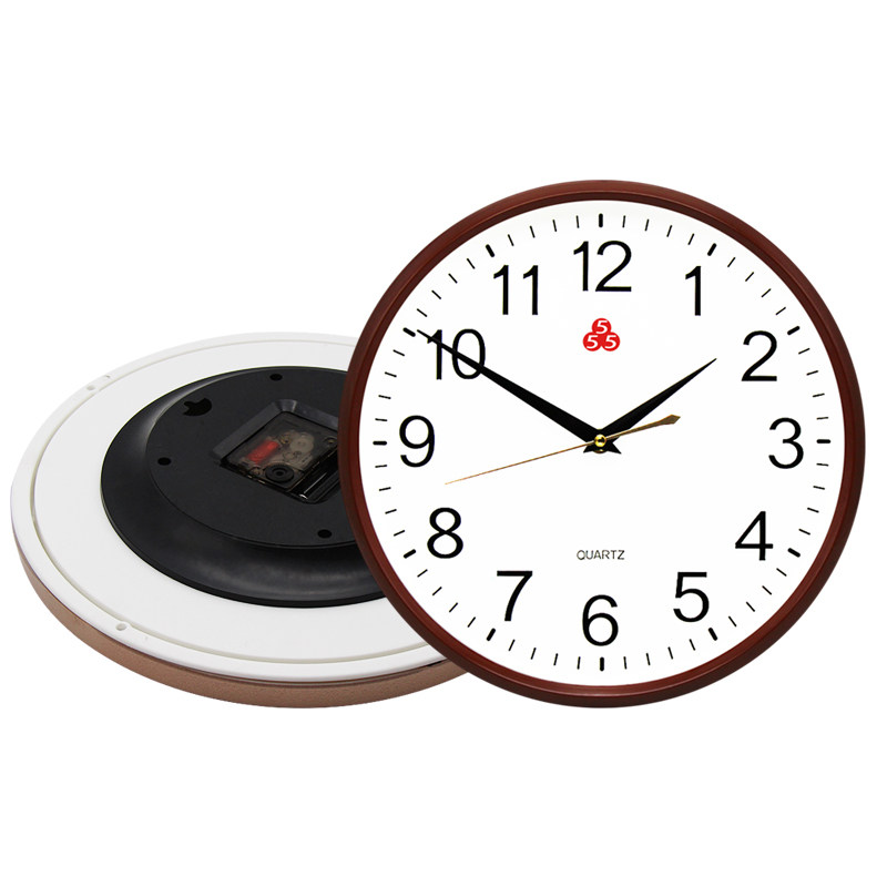 创意简约时钟挂墙静音电子钟上海三五牌555钟表挂钟客厅家用时尚