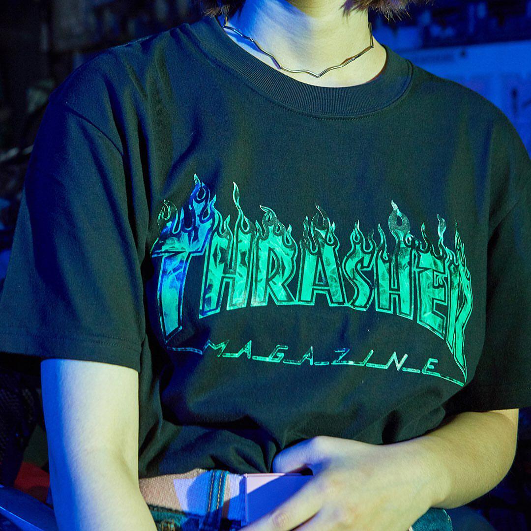 潮物woothrasherredghostflametee日版火焰鬼火t恤