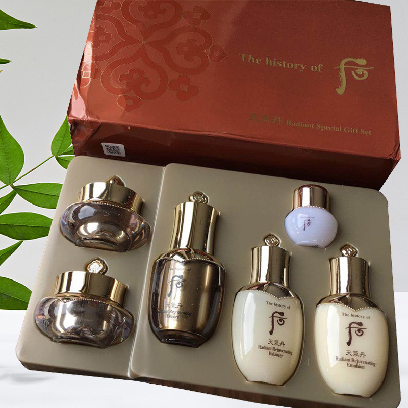 包邮韩国whoo华泫天气丹精华面霜眼霜三件件套面部护理套装