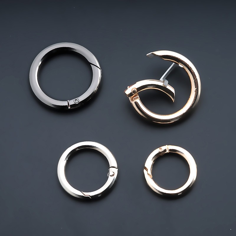 金属环圆扣挂勾环扣圈圆圈扣弹簧圈开口环包圆环扣女包包五金配件