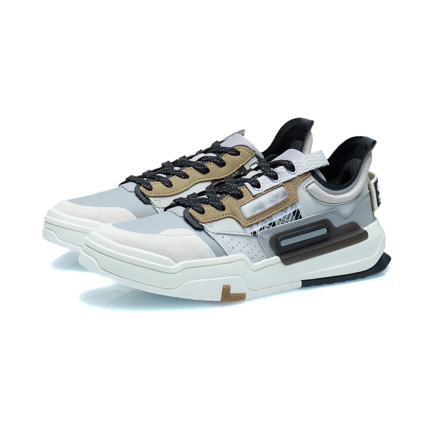 李宁男女女鞋2021秋季新款启程极客网面透气运动休闲鞋