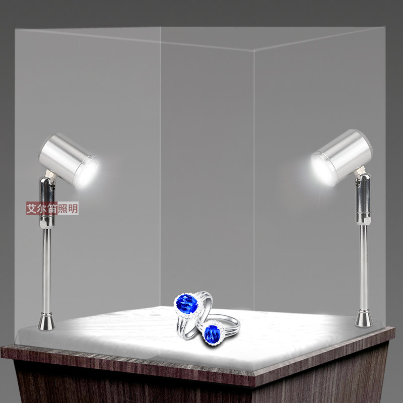 射灯led明装3w聚光灯单灯柜台珠宝首饰展示柜灯长射灯