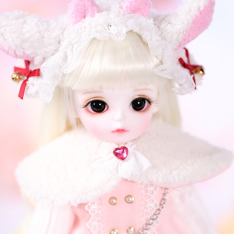 bjd娃娃 sd娃娃 chibi tsubaki 1/6女娃 二次元 卡通脸 关节玩偶