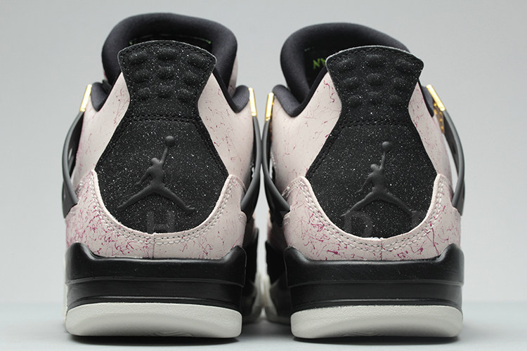 哄哄airjordanaj4粉金大理石花纹女鞋aq9129601篮球鞋