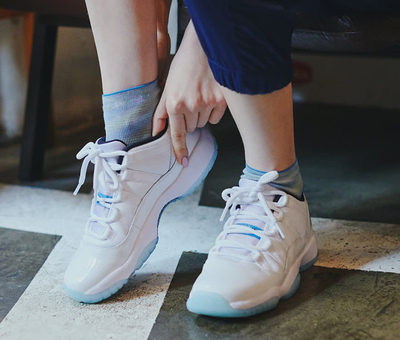 牛哄哄 air jordan 11 low aj11 白蓝传奇蓝 篮球鞋  av2187-117