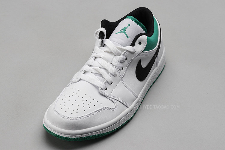 哄哄airjordanlowaj1白绿防滑低帮男子篮球篮球鞋