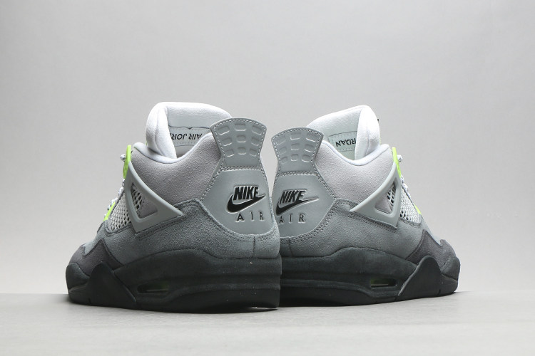 哄哄airjordanretroseneonaj4灰绿麂皮ct5342007篮球鞋