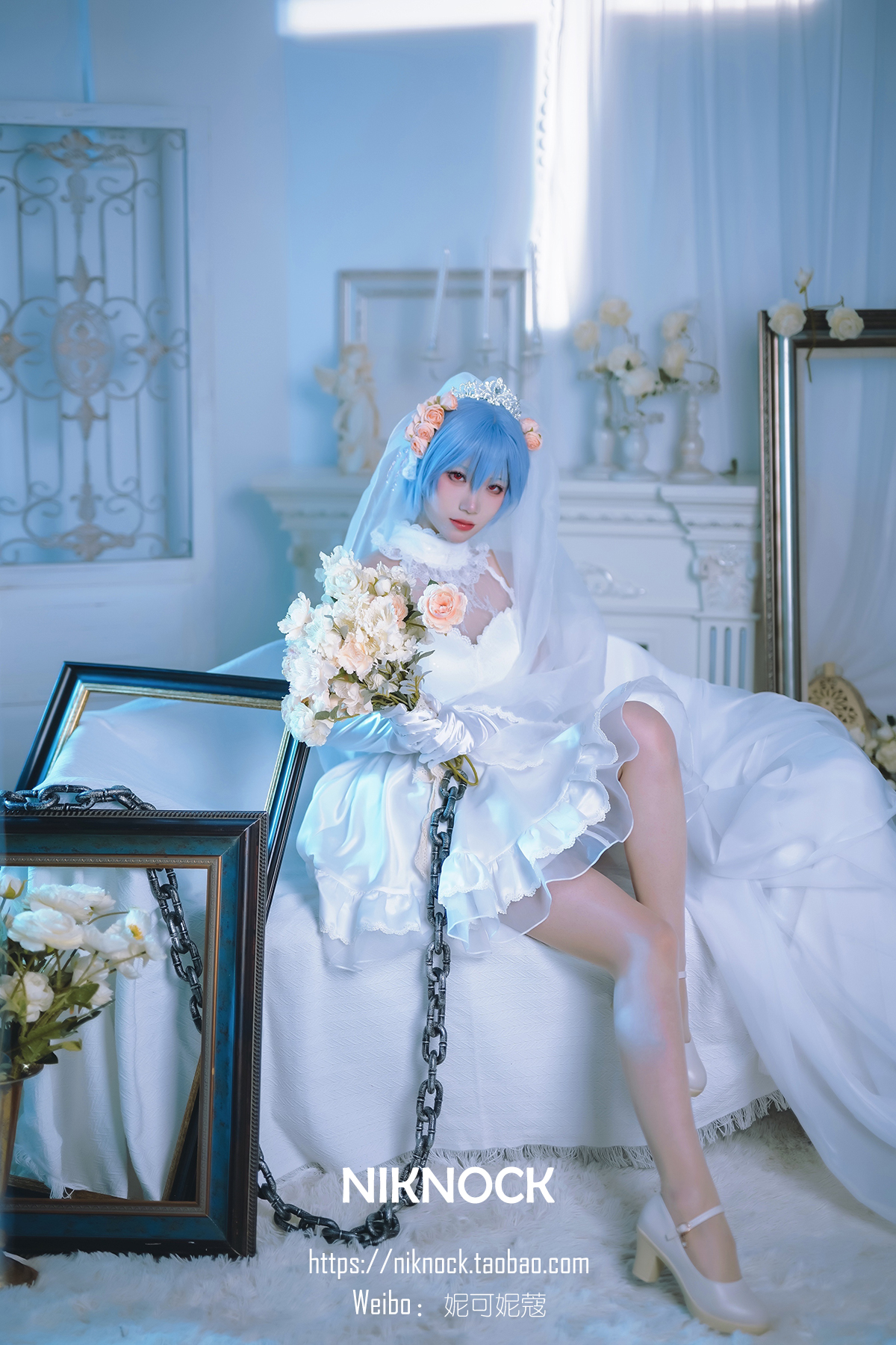 新世纪福音战士eva凌波丽花嫁婚纱日本动漫coscosplaycosplay女装