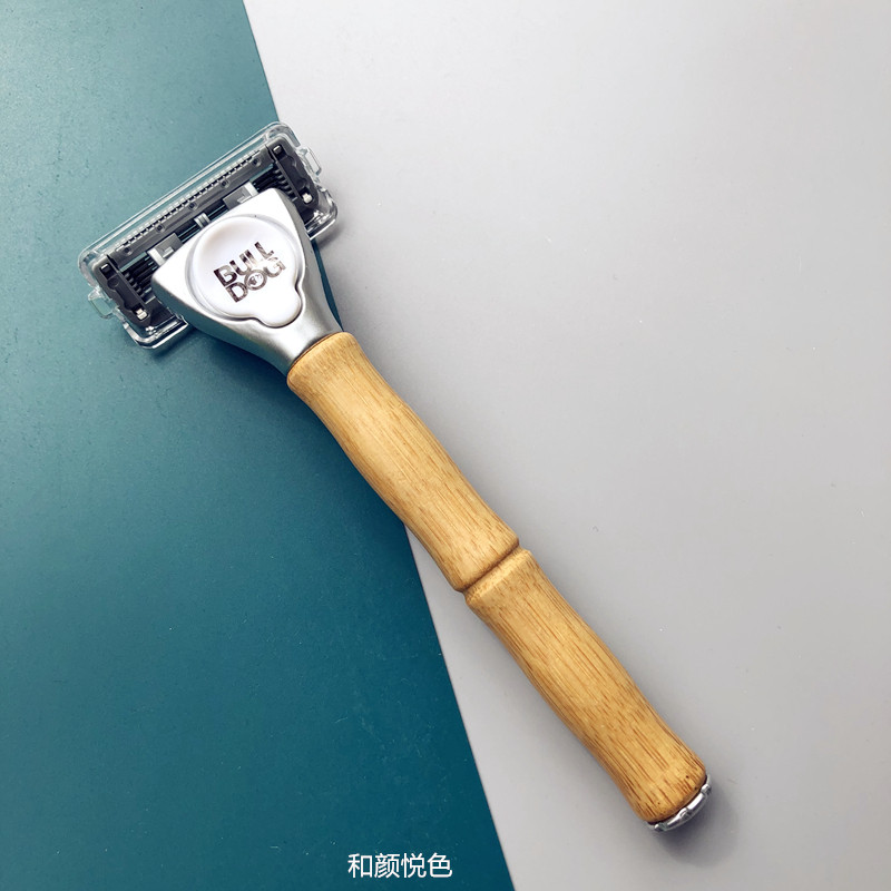 英国进口bulldog手动顺滑剃须刀刮胡替换刀片手柄剃须刀