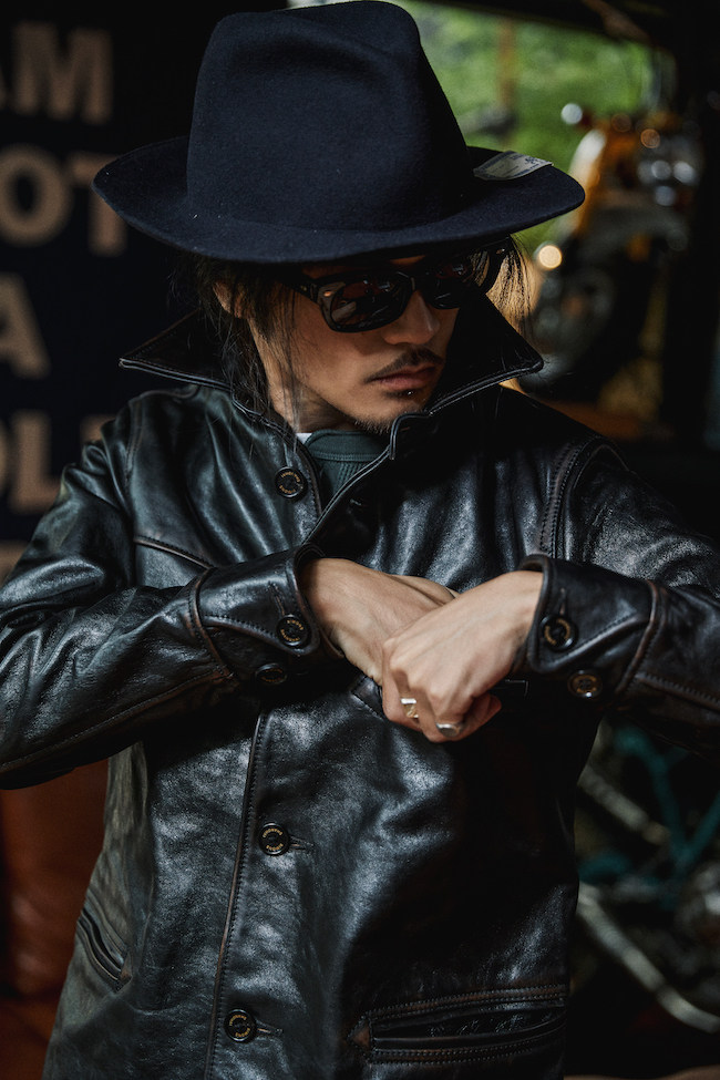 simons新品rl款1930老年代茶芯头层马皮