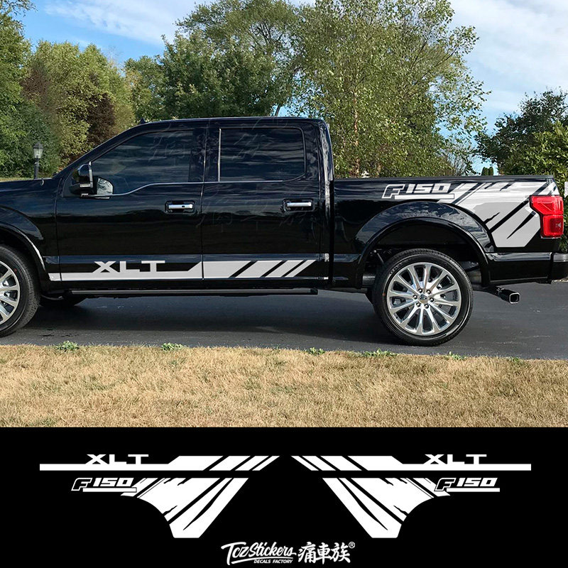 适用于福特猛禽f150车贴拉花ranger皮卡装饰改装汽车装饰贴