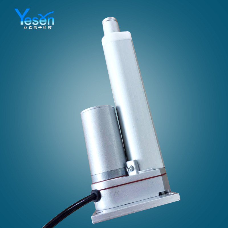 电动推杆dc12v48v行程1000mm平底底座推拉拉杆直线电机