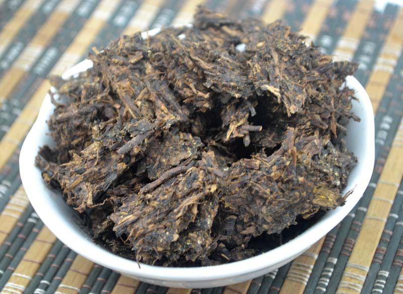 安化老黑2012年陈年老年老梗黑老粗粗茶500g实惠安化黑茶