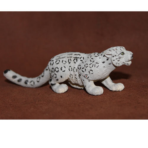 safari正品野生动物模型玩具仿真场景摆件成年雪豹仿真
