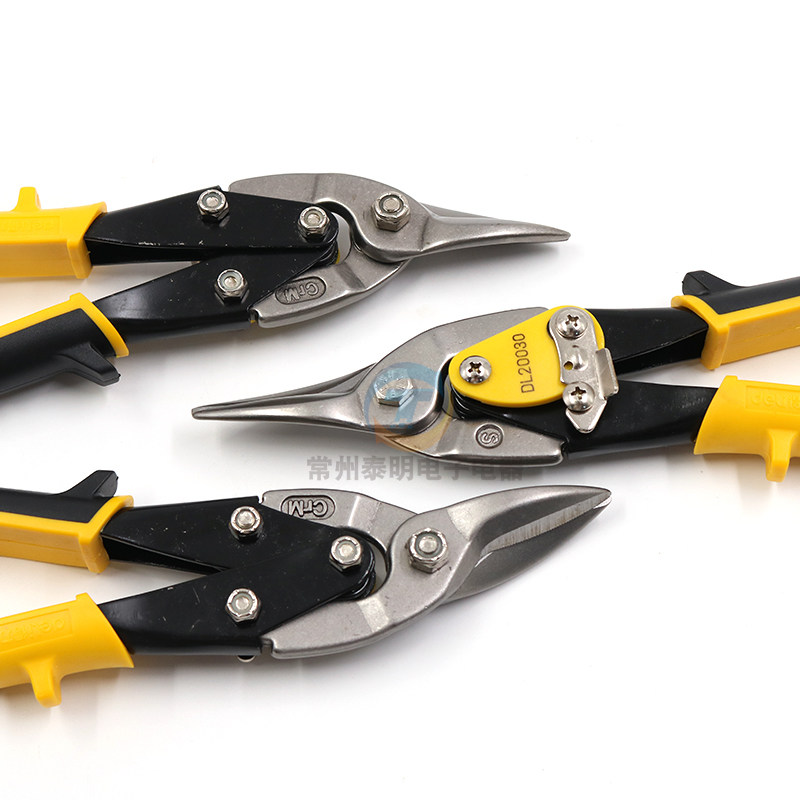 得力工具航空工业铁皮轻钢龙骨专业剪刀左口铁皮剪