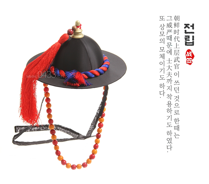 朝鲜古代军帽成人古装影视舞台演出演出服服装帽子