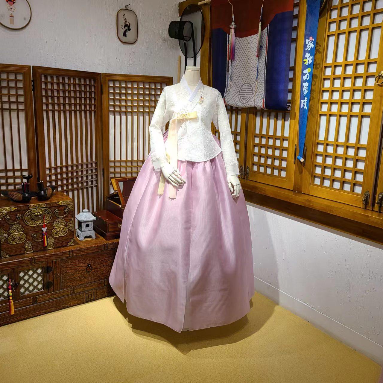 韩国进口面料新郎新娘情侣婚礼敬酒生日韩服民族服装