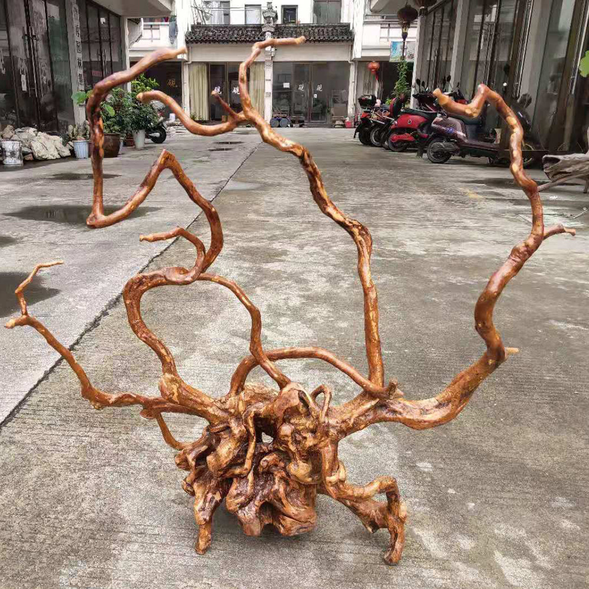 天然杜鹃根雕摆件枯木风化木随实木树根笔架根雕