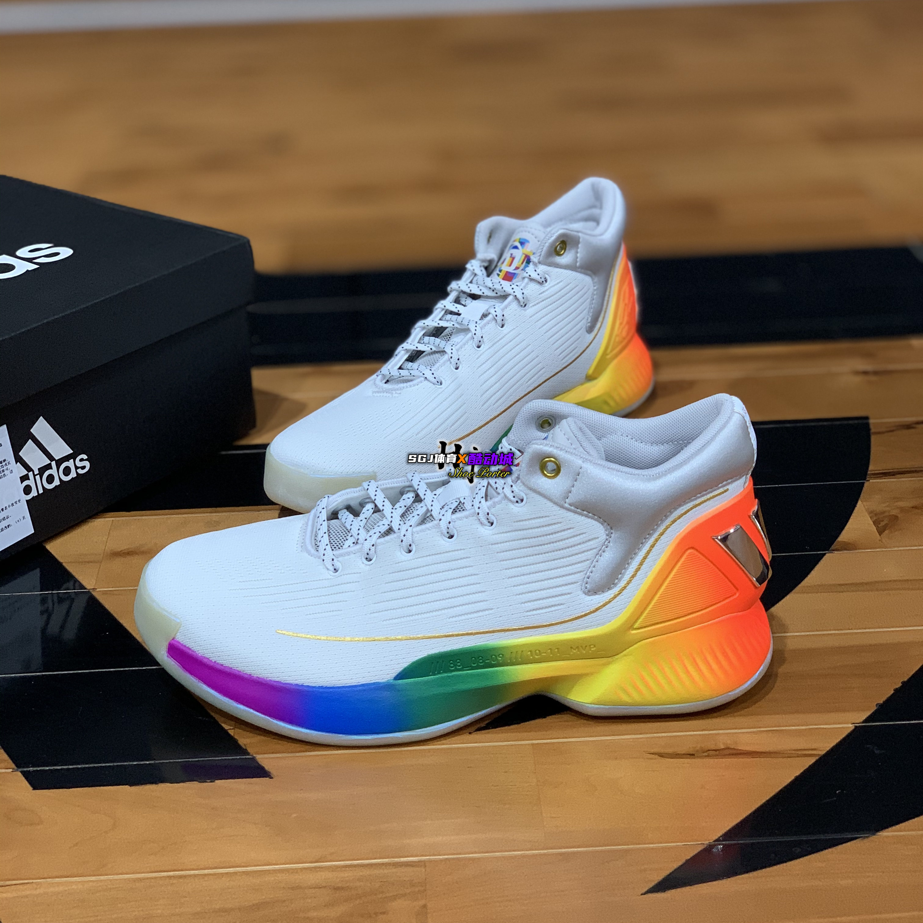 阿迪达斯rose罗斯麦当劳联名男子篮球球鞋fw7592fw3656篮球鞋
