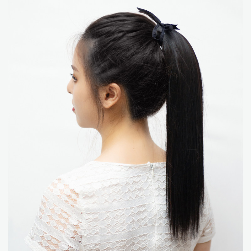 假发扎哑头发逼真绑带辫子马尾高马尾网红发款马尾