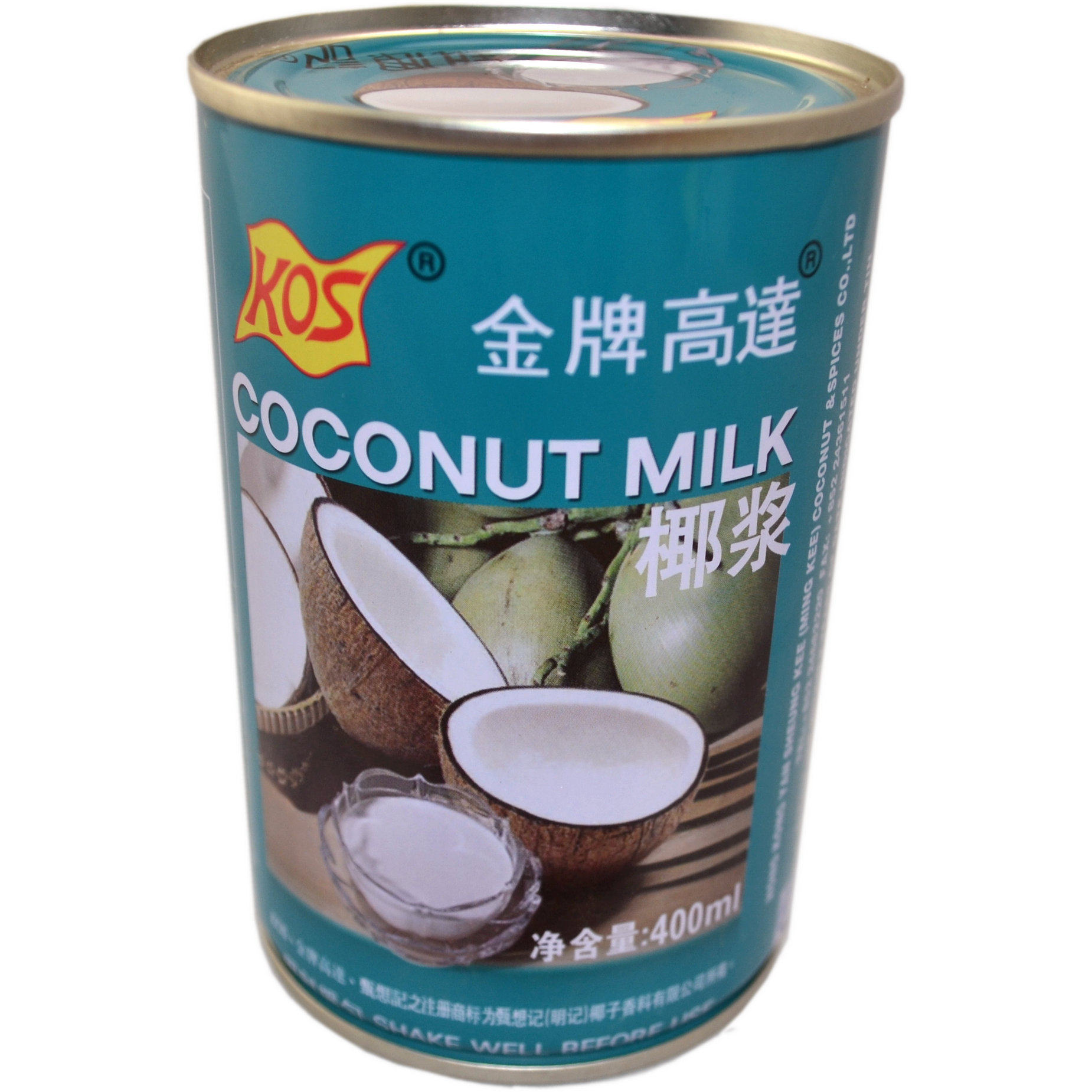 5罐起包kos高达浓缩椰浆椰子汁椰奶400ml罐装浓缩果蔬汁